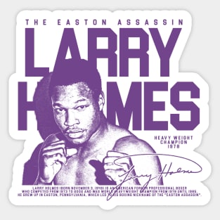 Larry Holmes - Purple Sticker